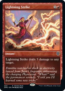 Lightning Strike (433) [Dominaria United Promos]