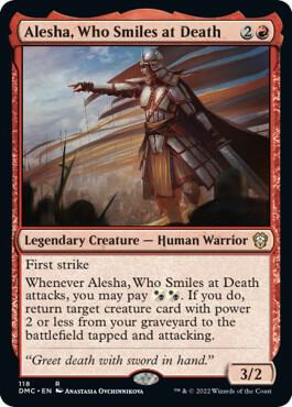 Alesha, Who Smiles at Death (118) [Dominaria United Commander]