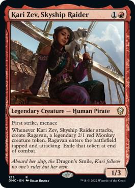 Kari Zev, Skyship Raider (123) [Dominaria United Commander]