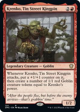 Krenko, Tin Street Kingpin (124) [Dominaria United Commander]