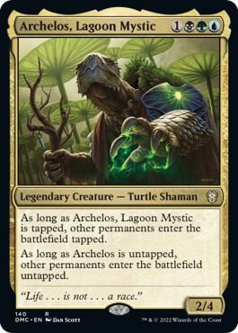 Archelos, Lagoon Mystic (140) [Dominaria United Commander]