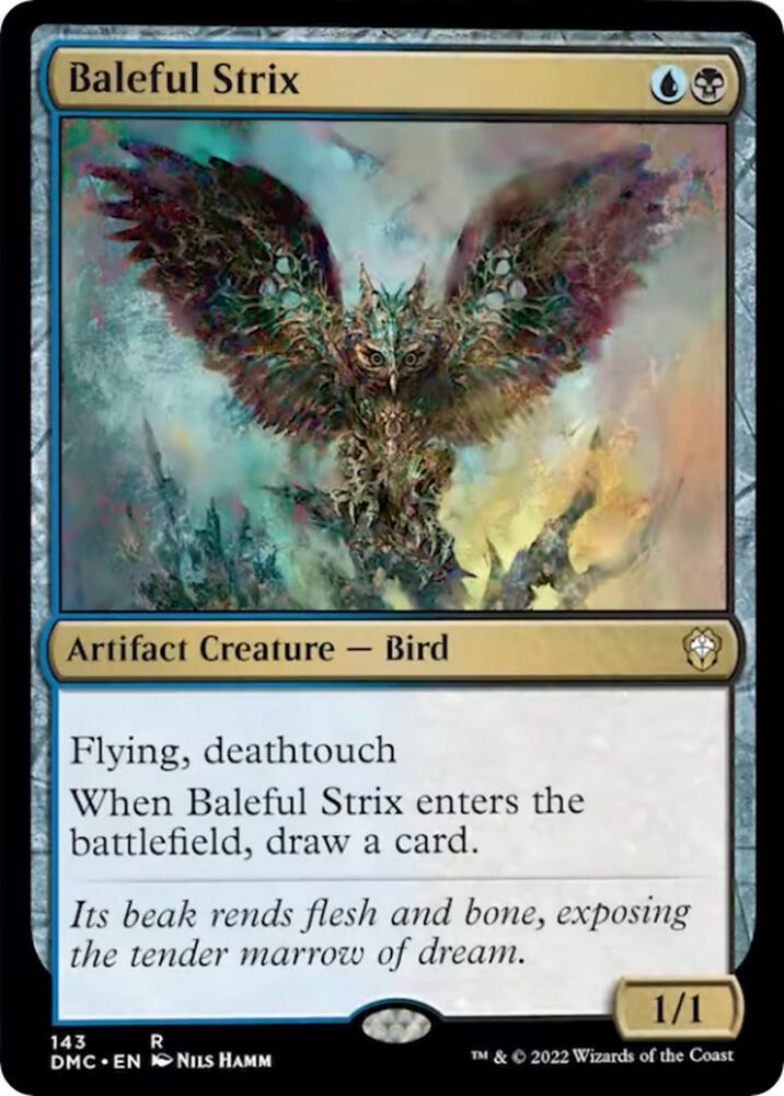Baleful Strix (143) [Dominaria United Commander]