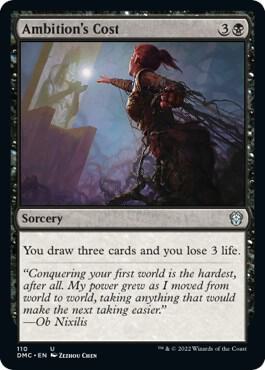 Ambition's Cost (110) [Dominaria United Commander]