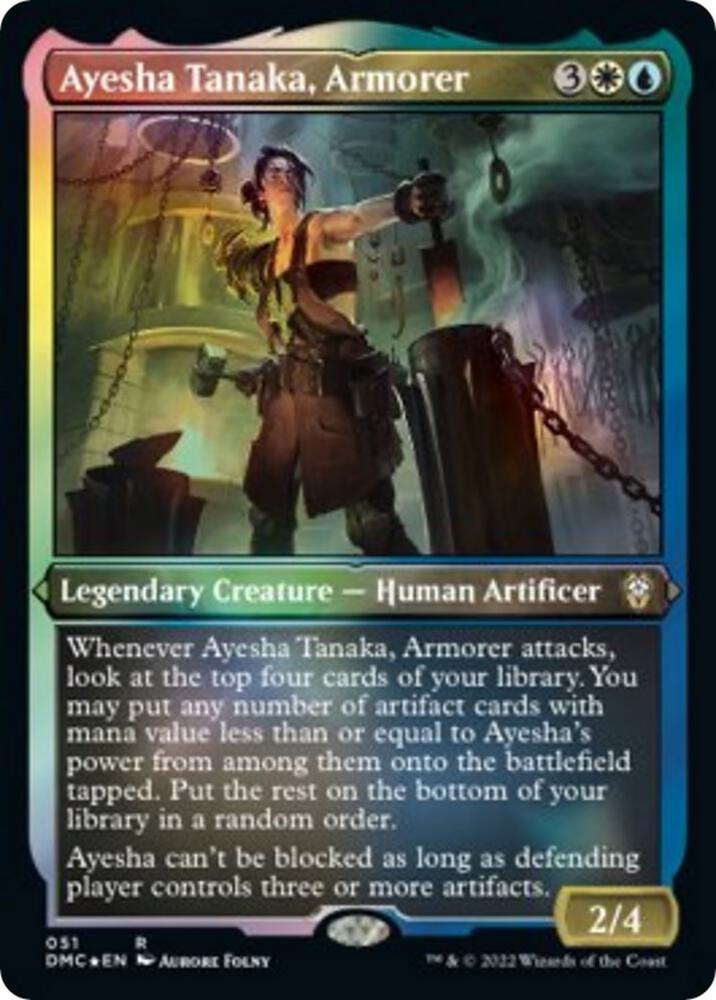 Ayesha Tanaka, Armorer (Foil Etched) (51) [Dominaria United Commander]