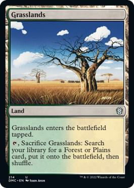 Grasslands (214) [Dominaria United Commander]
