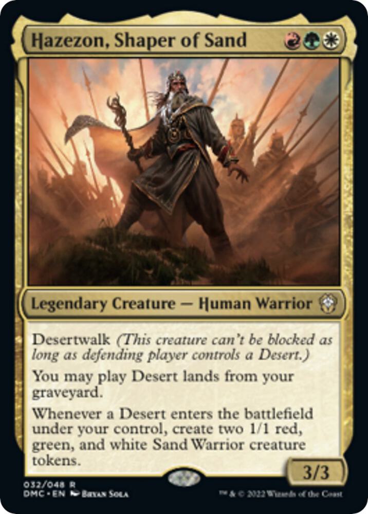 Hazezon, Shaper of Sand (32) [Dominaria United Commander]