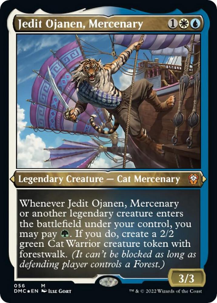 Jedit Ojanen, Mercenary (Foil Etched) (56) [Dominaria United Commander]