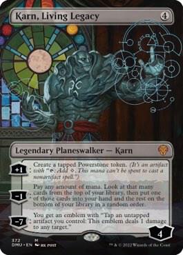 Karn, Living Legacy (Borderless) (372) [Dominaria United] [Borderless]