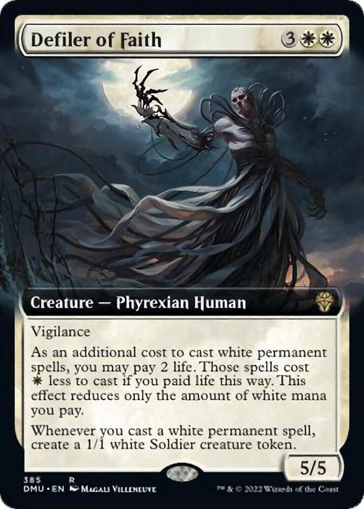 Defiler of Faith (Extended Art) (385) [Dominaria United] [Extended Art]
