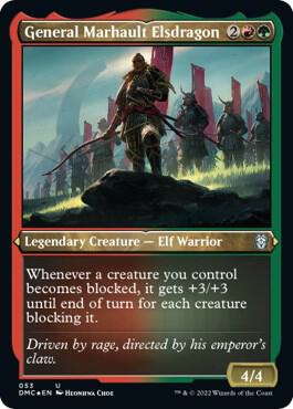 General Marhault Elsdragon (Foil Etched) (53) [Dominaria United Commander]