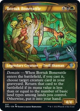 Bortuk Bonerattle (Textured Foil) (337) [Dominaria United] [Showcase]
