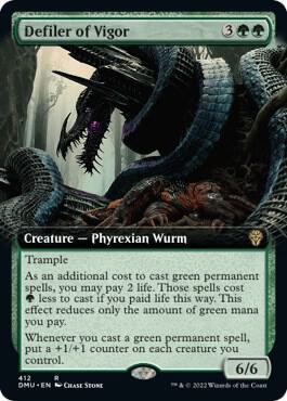 Defiler of Vigor (Extended Art) (412) [Dominaria United] [Extended Art]