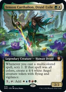 Jenson Carthalion, Druid Exile (Extended Art) (78) [Dominaria United Commander] [Extended Art]