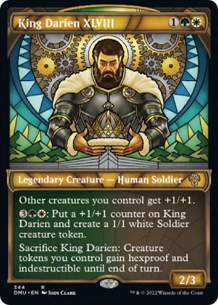 King Darien XLVIII (Textured Foil) (344) [Dominaria United] [Showcase]