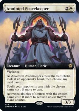 Anointed Peacekeeper (Extended Art) (383) [Dominaria United] [Extended Art]