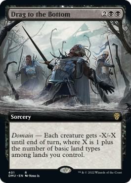 Drag to the Bottom (Extended Art) (401) [Dominaria United] [Extended Art]