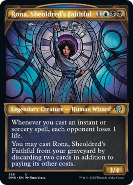 Rona, Sheoldred's Faithful (Textured Foil) (356) [Dominaria United] [Showcase]