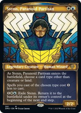 Stenn, Paranoid Partisan (Textured Foil) (361) [Dominaria United] [Showcase]