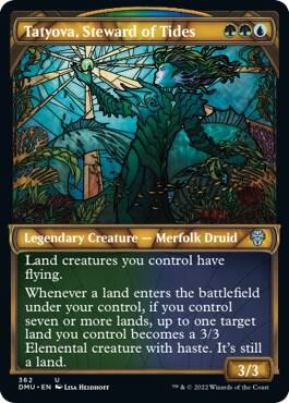 Tatyova, Steward of Tides (Textured Foil) (362) [Dominaria United] [Showcase]