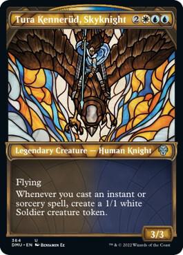 Tura Kennerud, Skyknight (Textured Foil) (364) [Dominaria United] [Showcase]