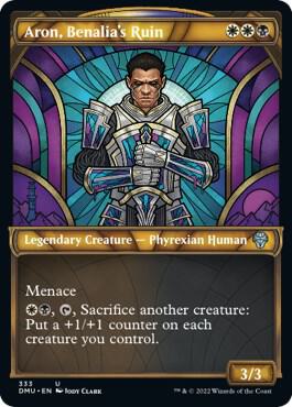Aron, Benalia's Ruin (Textured Foil) (333) [Dominaria United] [Showcase]