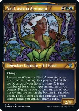 Nael, Avizoa Aeronaut (Textured Foil) (347) [Dominaria United] [Showcase]