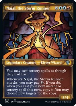 Najal, the Storm Runner (Textured Foil) (348) [Dominaria United] [Showcase]