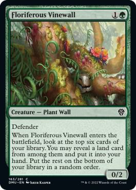 Floriferous Vinewall (163) [Dominaria United]