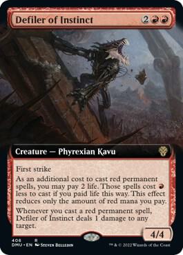 Defiler of Instinct (Extended Art) (406) [Dominaria United] [Extended Art]