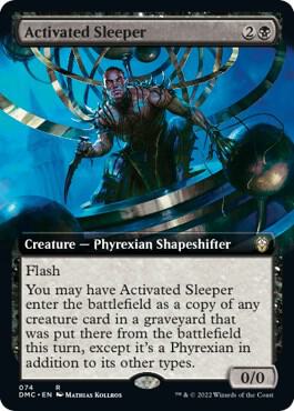 Activated Sleeper (Extended Art) (74) [Dominaria United Commander] [Extended Art]