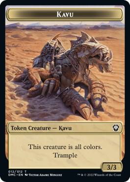 Kavu // Beast Double-Sided Token (12 // 16) [Dominaria United Commander]