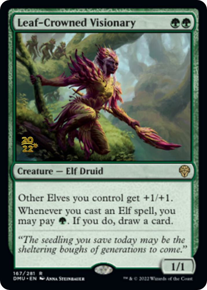 Leaf-Crowned Visionary (167) [Prerelease Cards]