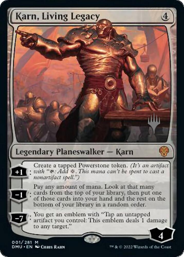 Karn, Living Legacy (1) [Dominaria United Promos]