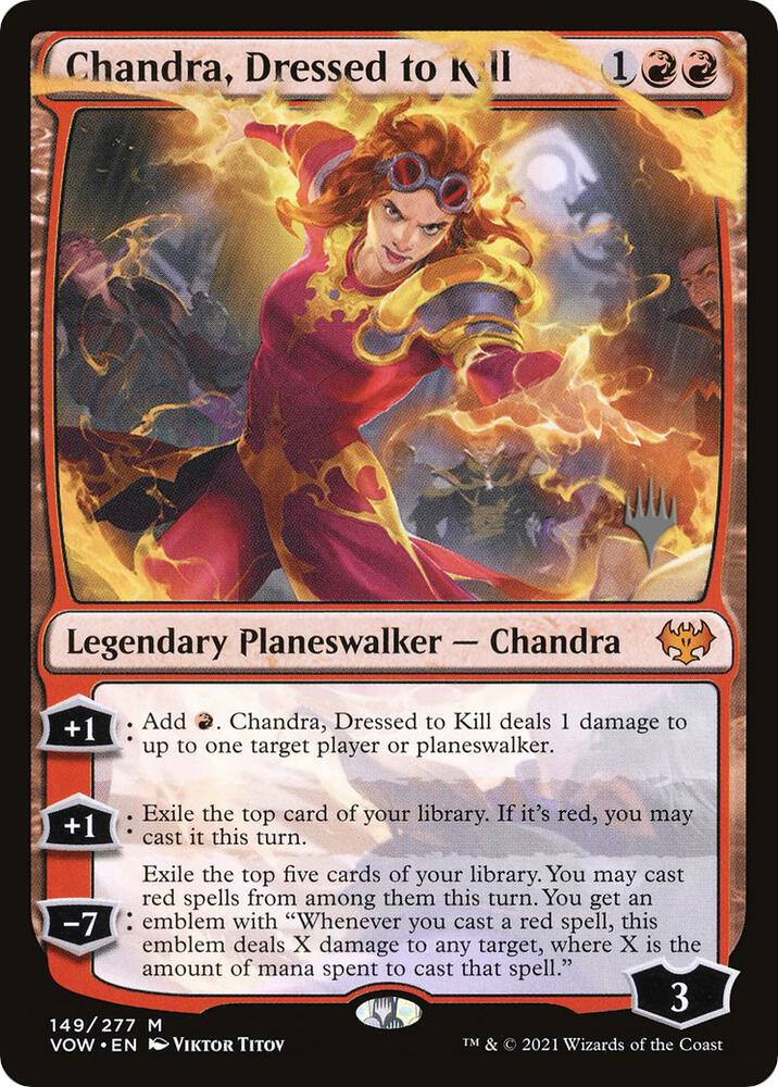 Chandra, Dressed to Kill (149) [Dominaria United Promos]
