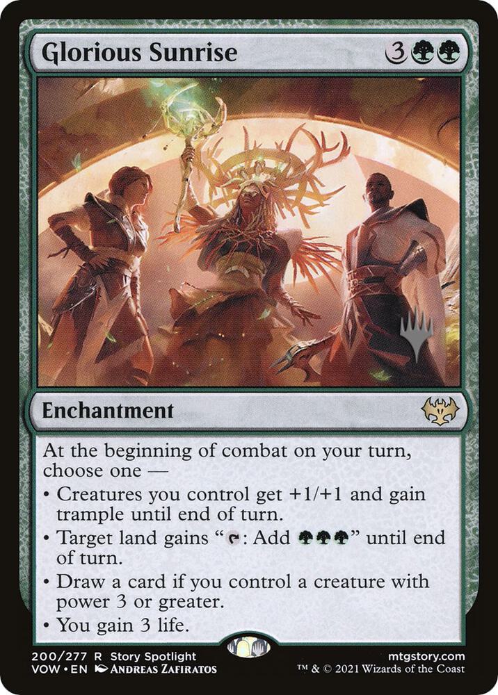 Glorious Sunrise (200) [Dominaria United Promos]
