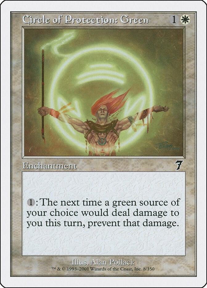 Circle of Protection: Green (8) [Seventh Edition]
