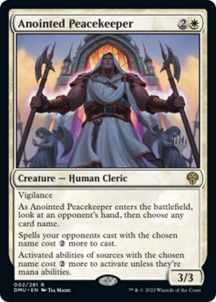 Anointed Peacekeeper (2) [Dominaria United Promos]