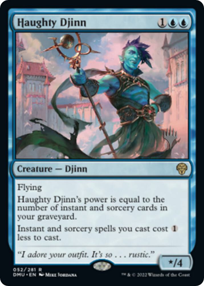 Haughty Djinn (52) [Dominaria United Promos]
