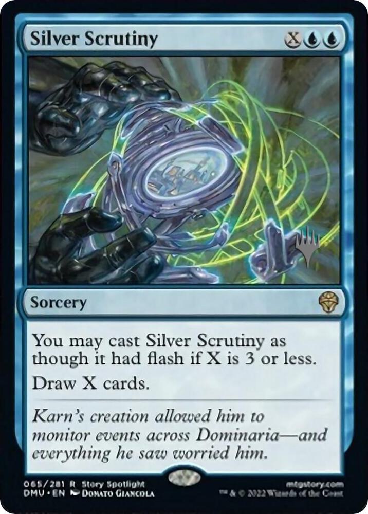 Silver Scrutiny (65) [Dominaria United Promos]