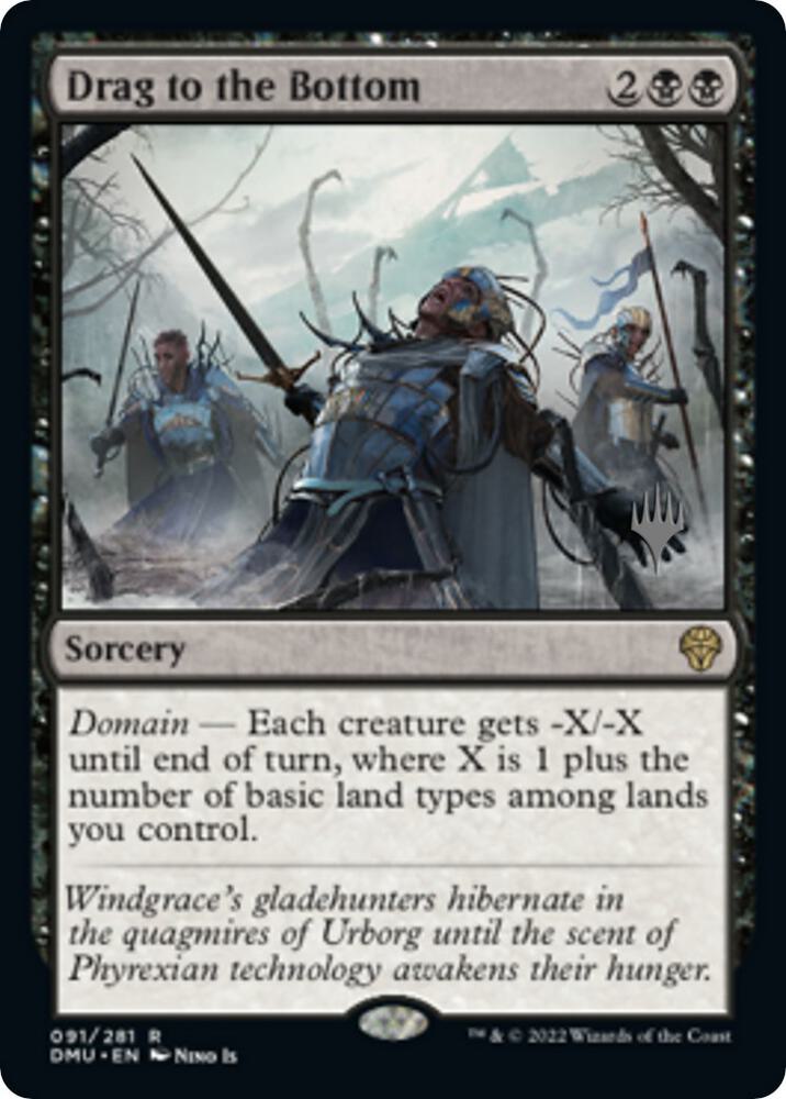 Drag to the Bottom (91) [Dominaria United Promos]
