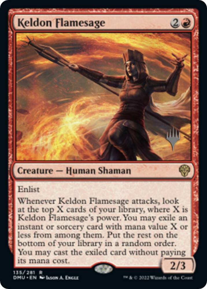 Keldon Flamesage (135) [Dominaria United Promos]