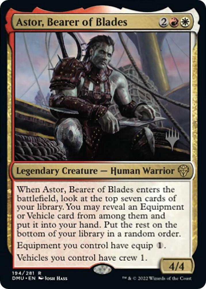 Astor, Bearer of Blades (194) [Dominaria United Promos]