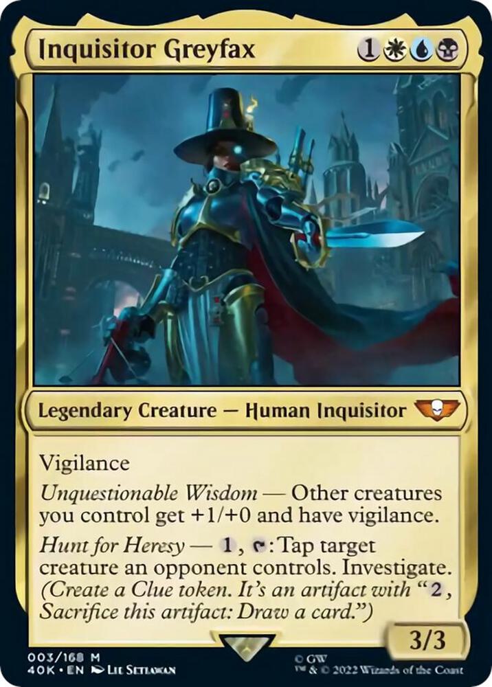 Inquisitor Greyfax (Surge Foil) (3) [Warhammer 40,000 Commander]