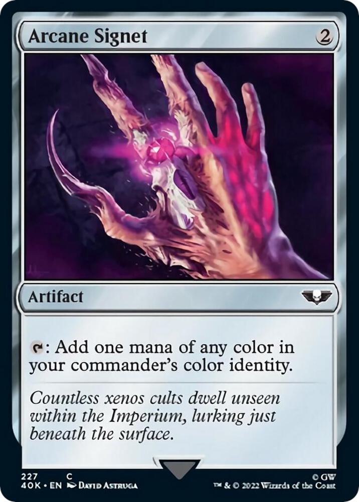 Arcane Signet (227) (Surge Foil) [Warhammer 40,000 Commander]