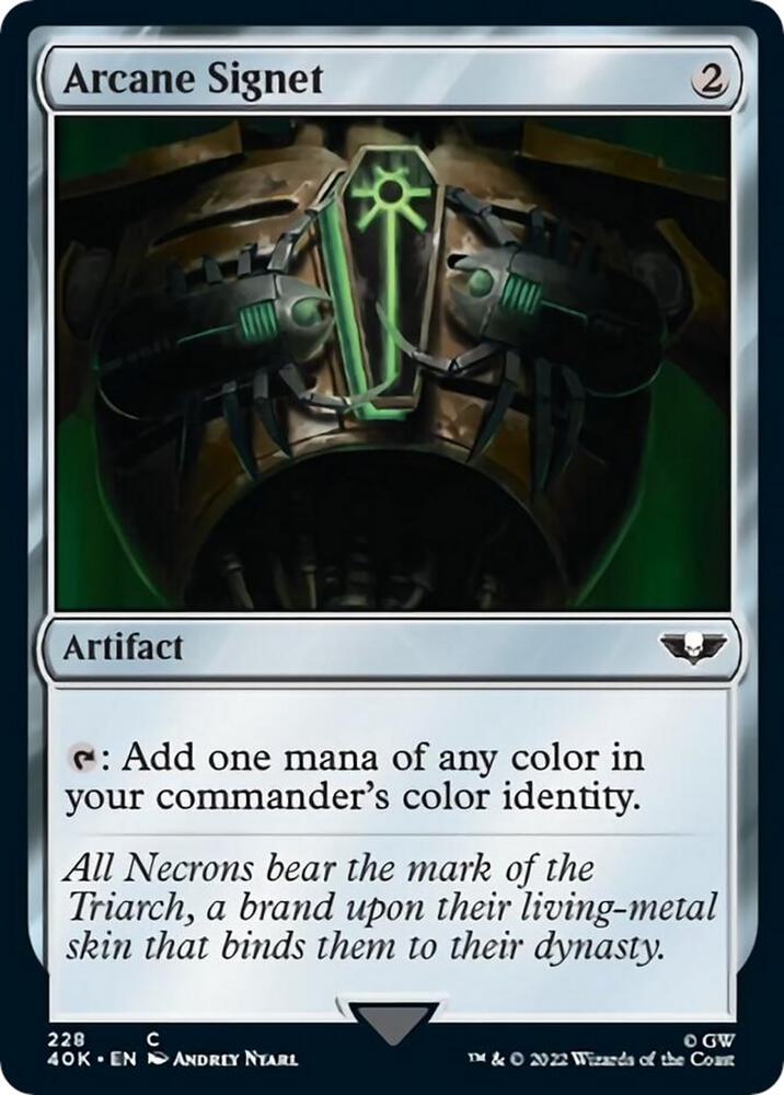 Arcane Signet (228) (Surge Foil) [Warhammer 40,000 Commander]