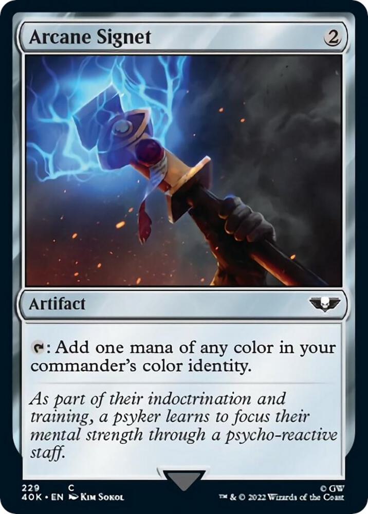Arcane Signet (229) (Surge Foil) [Warhammer 40,000 Commander]