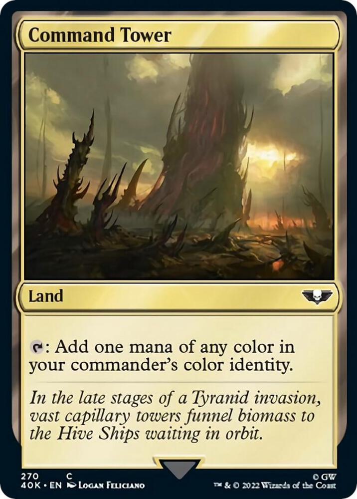 Command Tower (270) (Surge Foil) [Warhammer 40,000 Commander]