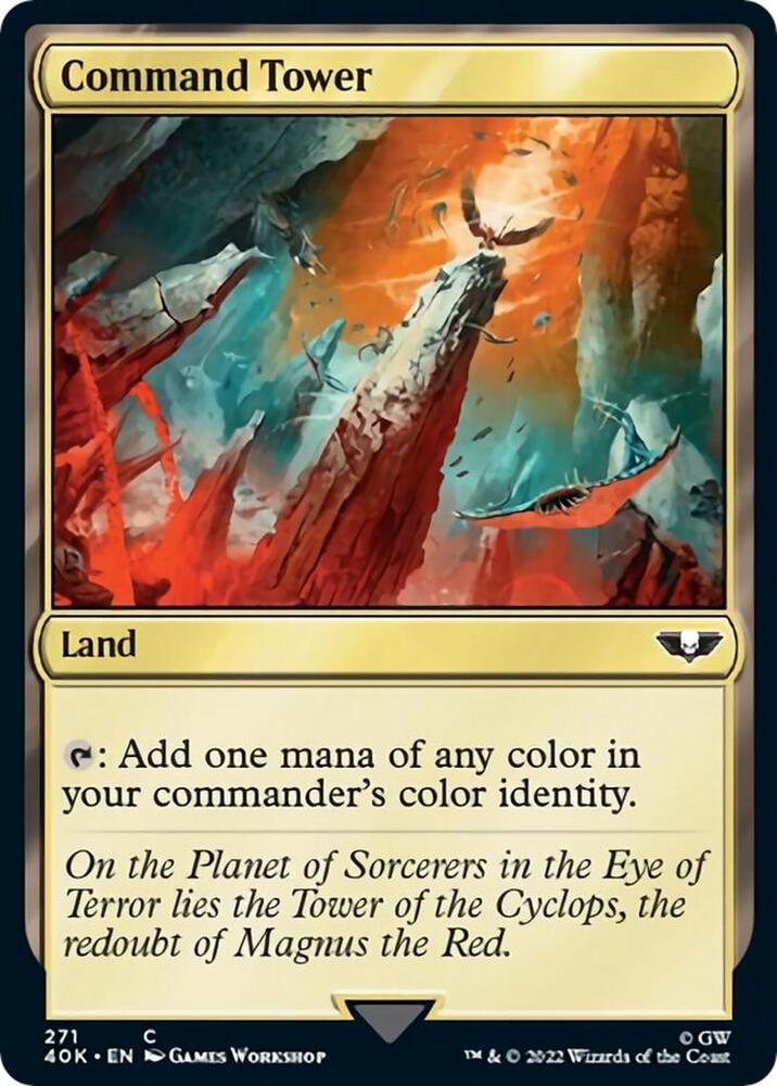 Command Tower (271) (Surge Foil) [Warhammer 40,000 Commander]