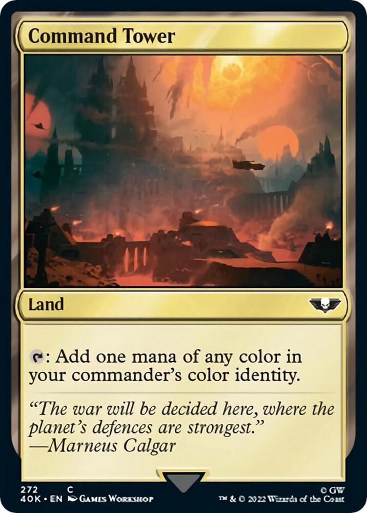 Command Tower (272) (Surge Foil) [Warhammer 40,000 Commander]