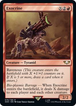 Exocrine (Surge Foil) (76) [Warhammer 40,000 Commander]